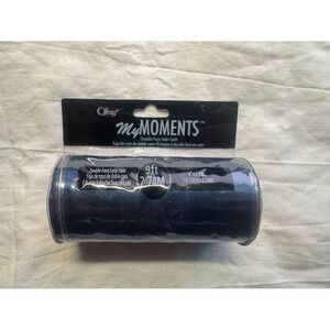 NEW Offray My Moments Double Face Satin Sash 9 foot Dark Navy Blue Ribbon #17269